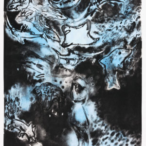 Franziska Guettler GROSSES WASSER | 47 × 37 cm, Lithographie, handkoloriert, 2017